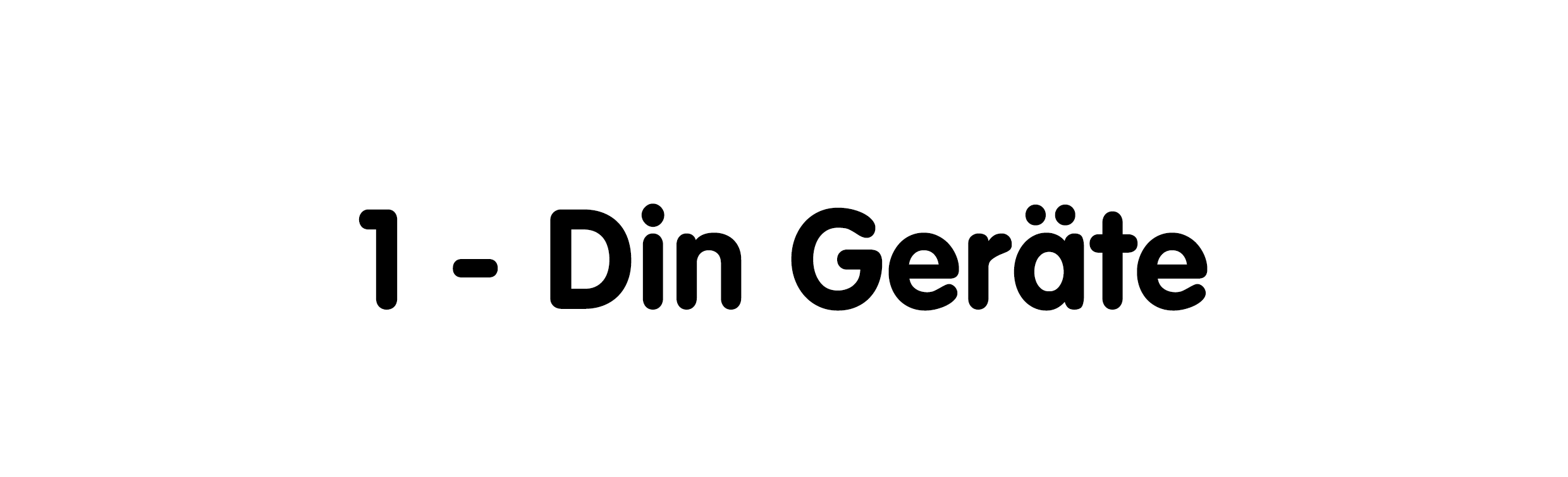 1-DIN Geräte